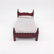 Load image into Gallery viewer, 1:12 Mini House Toy Pocket Furniture Simulation Single Bed