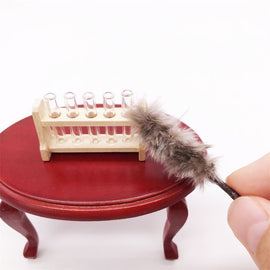1:12 Mini House Toy Simulation Chicken Hair Brush