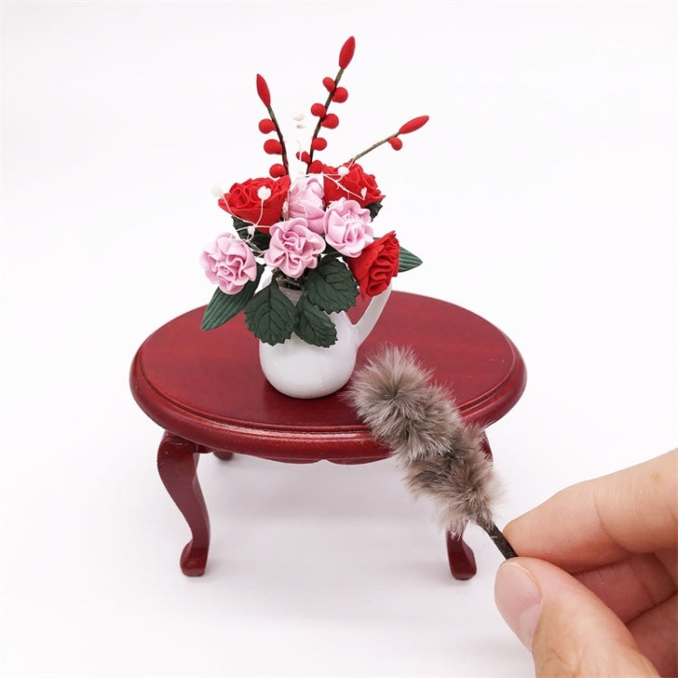 1:12 Mini House Toy Simulation Chicken Hair Brush