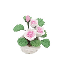 Load image into Gallery viewer, 1:12 Mini House Toy Pocket Ornaments Simulation Potted Plant Rose