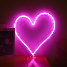 Load image into Gallery viewer, LED Acrylic Transparent Back Panel Neon Light Holiday Decoration Lamp, Cactus, Love, Popsicle, Banana