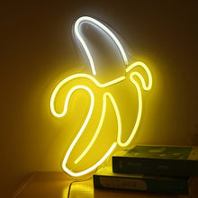 Load image into Gallery viewer, LED Acrylic Transparent Back Panel Neon Light Holiday Decoration Lamp, Cactus, Love, Popsicle, Banana