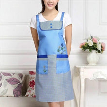 Load image into Gallery viewer, Home Adult Sleeveless Waterproof Grid Anti-oil Aprons with Double Pocket