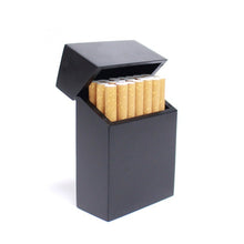 Load image into Gallery viewer, Creative Wooden Cigarette Case Magnet Adsorption Clamshell Cigarette Case, Black, Carbonized Bamboo, Rosewood, Cherry Wood