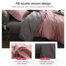 Load image into Gallery viewer, Bedding Set Solid Plaid Side Bed Comforter Duvet Cover Sheet Set, 168*229cm(1x Pillowcase,1xQuilt）, 200*230cm(2x Pillowcase,1x Quilt）, 228*228cm(2xPillowcase,1xQuilt）, 260*230cm(2xPillowcase ,1xQuilt）, 135*200cm(1xPillowcase,1xQuilt）                   ...
