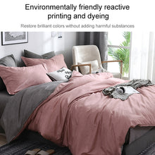 Load image into Gallery viewer, Bedding Set Solid Plaid Side Bed Comforter Duvet Cover Sheet Set, 168*229cm(1x Pillowcase,1xQuilt）, 200*230cm(2x Pillowcase,1x Quilt）, 228*228cm(2xPillowcase,1xQuilt）, 260*230cm(2xPillowcase ,1xQuilt）, 135*200cm(1xPillowcase,1xQuilt）                   ...