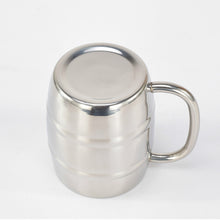 Load image into Gallery viewer, Stainless Steel Beer Cup Mugs Outdoor Camping Western Tea Coffee Cup Insulated Portable Water Cup Drinkware with Handle, Outdoor Beer Cup