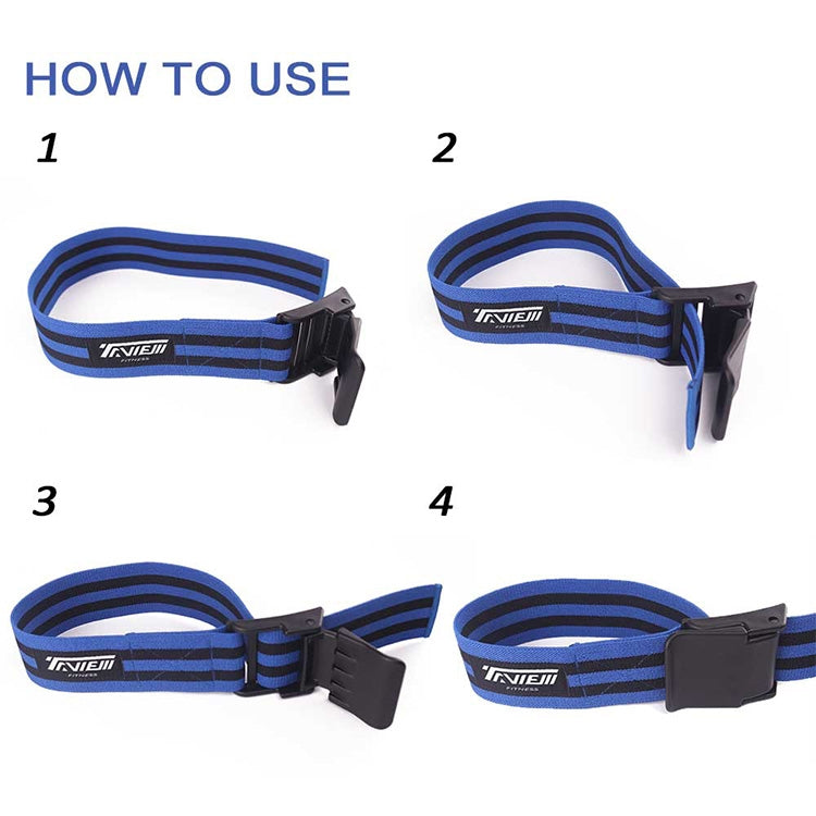 1 Pair Natural Latex Silk Elastic Band Arm Fitness Blood Flow Restriction Training Band, Size: 60 x 5cm