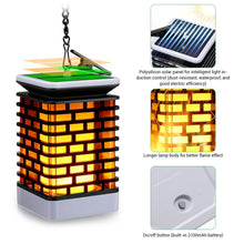 Load image into Gallery viewer, LED Solar Induction Landscape Light Flame Lamp Outdoor Waterproof Garden Lantern