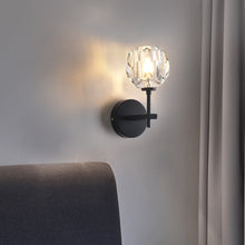 Load image into Gallery viewer, Wall Lamp Villa Hotel Wall Lamp Bedroom Bedside Crystal Wall Lamp, Without light source, white light LED5W, warm light LED5W