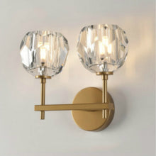 Load image into Gallery viewer, Wall Lamp Villa Hotel Wall Lamp Bedroom Bedside Crystal Wall Lamp, Without light source, white light LED5W, warm light LED5W