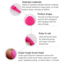 Load image into Gallery viewer, Blackhead Brush Face Cleansing Extractor Remover Tool Silicone Finger Massage Brush Face Exfoliating Cleansing Tool