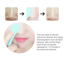 Load image into Gallery viewer, Blackhead Brush Face Cleansing Extractor Remover Tool Silicone Finger Massage Brush Face Exfoliating Cleansing Tool