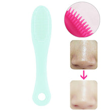Load image into Gallery viewer, Blackhead Brush Face Cleansing Extractor Remover Tool Silicone Finger Massage Brush Face Exfoliating Cleansing Tool