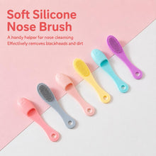 Load image into Gallery viewer, Blackhead Brush Face Cleansing Extractor Remover Tool Silicone Finger Massage Brush Face Exfoliating Cleansing Tool, Dark Magenta, Light Magenta, Pink, Green