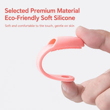 Load image into Gallery viewer, Blackhead Brush Face Cleansing Extractor Remover Tool Silicone Finger Massage Brush Face Exfoliating Cleansing Tool, Dark Magenta, Light Magenta, Pink, Green