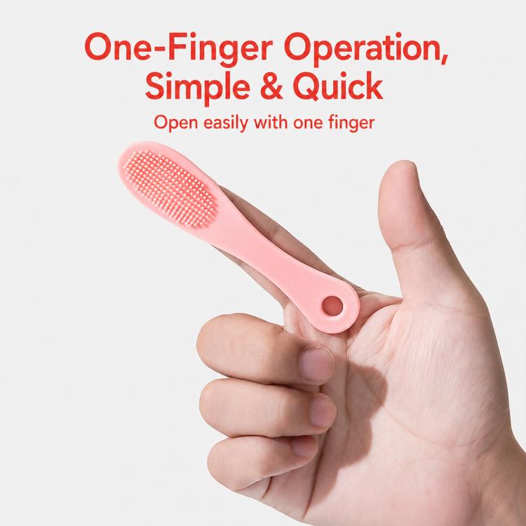 Blackhead Brush Face Cleansing Extractor Remover Tool Silicone Finger Massage Brush Face Exfoliating Cleansing Tool, Dark Magenta, Light Magenta, Pink, Green
