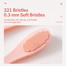 Load image into Gallery viewer, Blackhead Brush Face Cleansing Extractor Remover Tool Silicone Finger Massage Brush Face Exfoliating Cleansing Tool, Dark Magenta, Light Magenta, Pink, Green