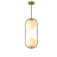 Load image into Gallery viewer, Restaurant Chandelier Single Head Creative Personality Simple Modern Copper Lamp, without Light Source  Round A1, with 5W Warm Light  Round A1, with 5W White Light  Round A1, with 5W Neutral Light  Round A1, with 5W Three-Color Light  Round A1         ...