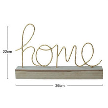 Load image into Gallery viewer, LED Little Night Light Bedroom Bedside Wrought Iron Wooden Home Decoration Birthday Gift, Letter Love, Letter Home