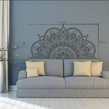 Load image into Gallery viewer, 2PCS Mandala Flower PVC Removable Personality Wall Sticker Living Room Bedroom Sofa Background Wall