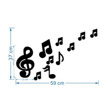 Load image into Gallery viewer, 3D Musical Notes Acrylic Mirrors Wall Sticker Home Decor Living Room Wall Decoration Art DIY Wall Stickers