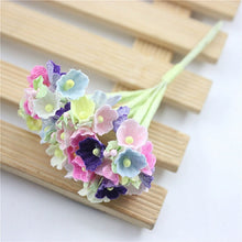 Load image into Gallery viewer, 5 Branches DIY Hand-simulated Plum Mini Flocking Cloth Lucky Flower