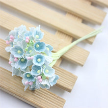 Load image into Gallery viewer, 5 Branches DIY Hand-simulated Plum Mini Flocking Cloth Lucky Flower