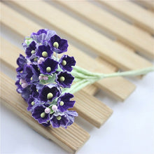 Load image into Gallery viewer, 5 Branches DIY Hand-simulated Plum Mini Flocking Cloth Lucky Flower