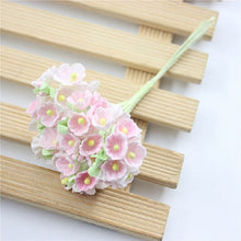 Load image into Gallery viewer, 5 Branches DIY Hand-simulated Plum Mini Flocking Cloth Lucky Flower
