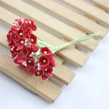 Load image into Gallery viewer, 5 Branches DIY Hand-simulated Plum Mini Flocking Cloth Lucky Flower