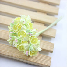 Load image into Gallery viewer, 5 Branches DIY Hand-simulated Plum Mini Flocking Cloth Lucky Flower