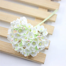 Load image into Gallery viewer, 5 Branches DIY Hand-simulated Plum Mini Flocking Cloth Lucky Flower
