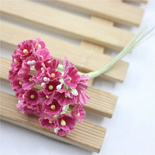 Load image into Gallery viewer, 5 Branches DIY Hand-simulated Plum Mini Flocking Cloth Lucky Flower