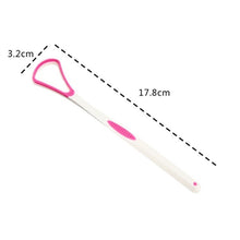 Load image into Gallery viewer, 2 PCS Tongue Coating Cleaning Scraper To Remove Bad Breath Tongue Brush Random Color  Delivery