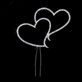 Heart Crystal Cake Insert Cake Decoration Wedding Gift, Cake Insert Decoration