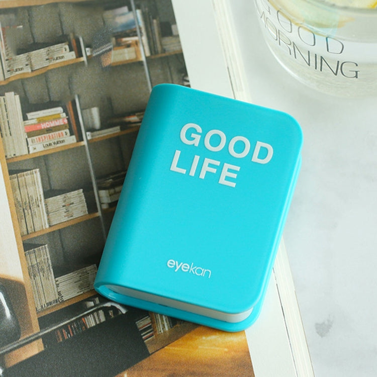 Eyekan Lovers Cartoon Cute Book Travel Glasses Contact Lenses Box for Eyes Care