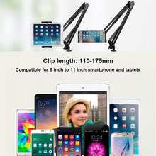 Load image into Gallery viewer, Universal 360 Degree Rotating Flexible Long Arm Lazy Phone Tablet Pad Holder Clip Bracket
