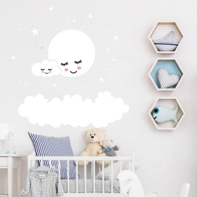 Cloud Star Moon Children Room Decoration Wall Sticker