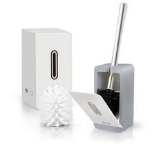 Load image into Gallery viewer, MENGNI Suction Wall Long Handle Toilet Brush Storage Box Bathroom Cleaning Kit