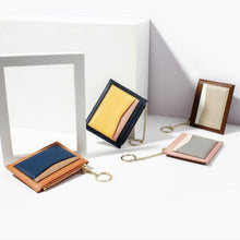 Load image into Gallery viewer, Fashion Stitching Multi-card Zipper Card Bag Multi-function Mini Wallet