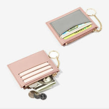 Load image into Gallery viewer, Fashion Stitching Multi-card Zipper Card Bag Multi-function Mini Wallet