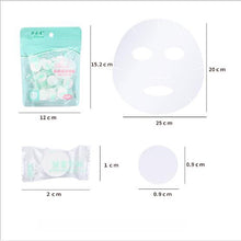 Load image into Gallery viewer, 20pcs / Pack Compressed Paper Mask Disposable Cotton Skin Care Mask Facial Paper Mask For Women