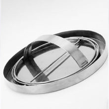 Load image into Gallery viewer, Embedded Type Stainless Steel Swing Cover Flip Kitchen Countertop Trash Can Lid  Cap, Round Drawing 20cm Diameter, Round  Mirror 24.5cm Diameter, Square 16.2x22.7cm