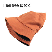 Load image into Gallery viewer, Solid Color Cotton Double-sided Wearable Fisherman Hat for Women, L, XL, XXL