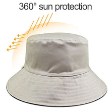 Load image into Gallery viewer, Solid Color Cotton Double-sided Wearable Fisherman Hat for Women, L, XL, XXL