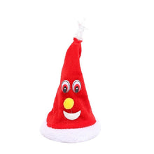 Load image into Gallery viewer, 6 inch Electric Cap Christmas Swing Tree Hat Christmas Ornaments Props, Shake Cap with Music, Shake Cap with Pentagram Light, Swing Tree with Bell, Swing Tree with Pentagram Light