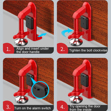 Load image into Gallery viewer, Locks Self-Defense Door Stop Travel Accommodation Door Stopper Door Lock Security Device, Alarm Door Stop, Door Stop