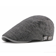 Load image into Gallery viewer, Thin Retro British Style Adjustable Shade Cotton Linen Beret