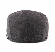 Load image into Gallery viewer, Thin Retro British Style Adjustable Shade Cotton Linen Beret